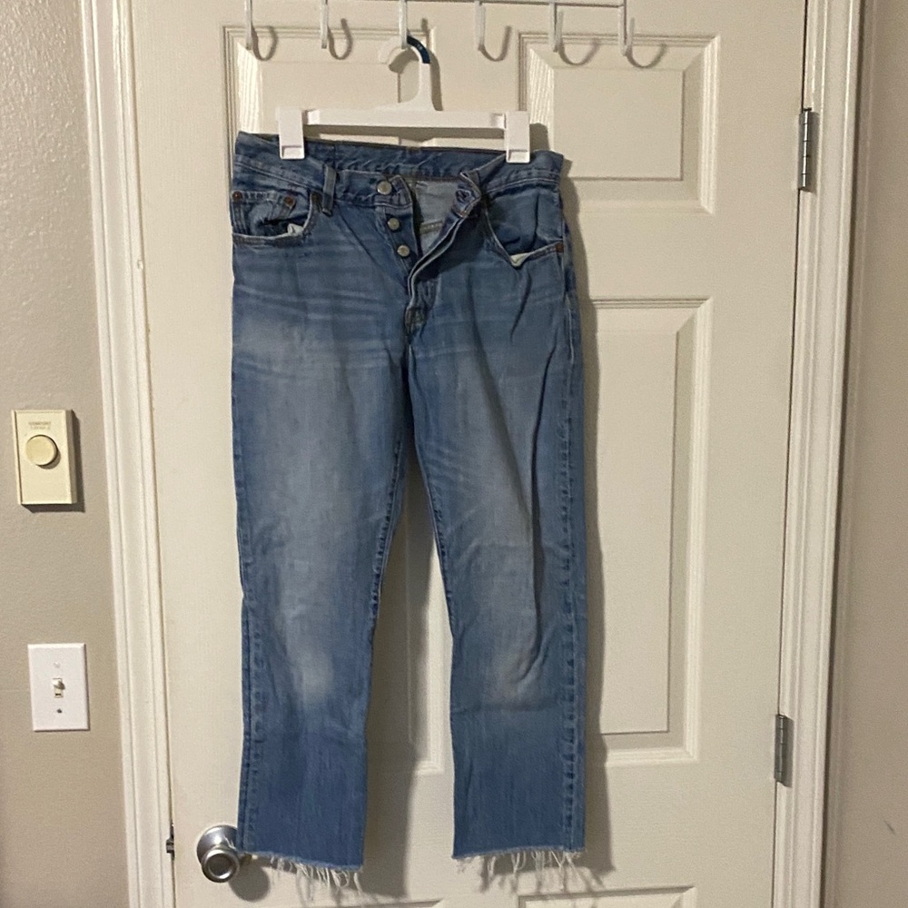Levi's Light Blue Cropped Women's Jeans